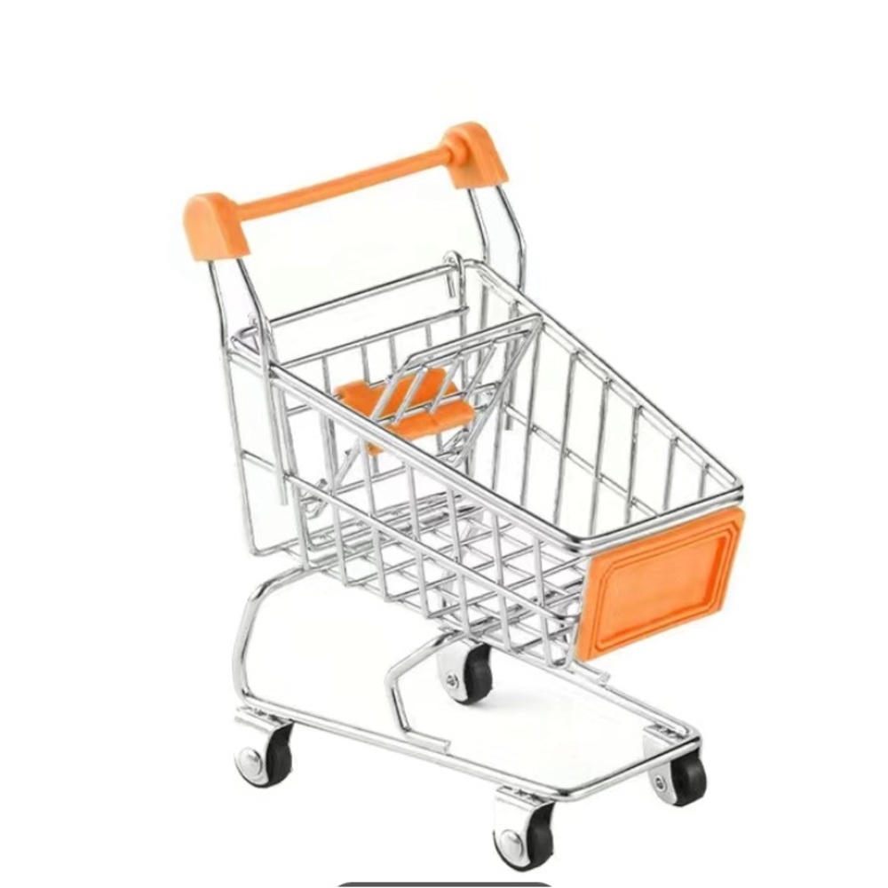 Mini Shopping Cart Storage/Perfect For Kids Pretend Shopping 🛍️ /Toy - 1PC - Picture 6 of 12
